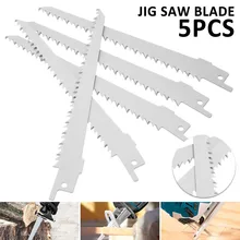 5 pces s644d 150mmhigh aço carbono reciprocating lâminas de serra sabre para cortar madeira de metal (branco)