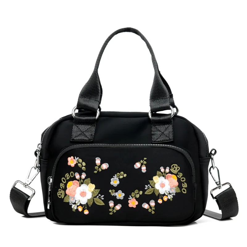 

Bobo Embroidered Ethnic-Style WOMEN'S Bag 2019 New Style Nylon Multi-Purpose One-Shoulder Oblique Leisure Bag Trend Shopping Han