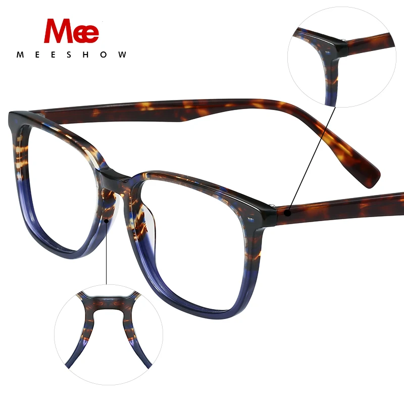2020 Meeshow очки по рецепту ацетатные мужские oculos de grau feminino armacao в винтажной оправе