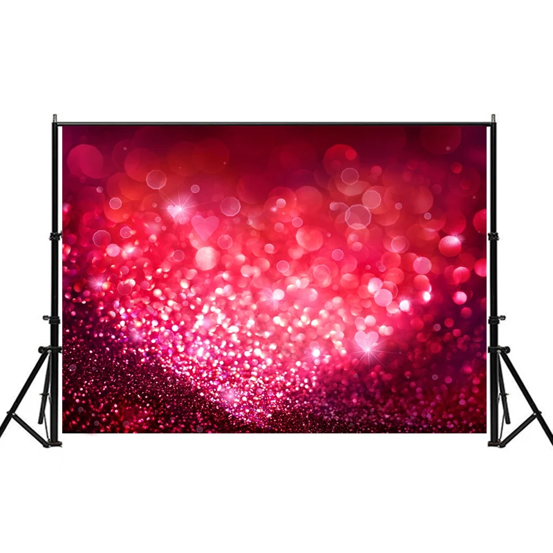 

WHISM Heart-shaped Shining Photography Background Cloth Photo Cloth -3*5 Feet Furniture Decoration Painting