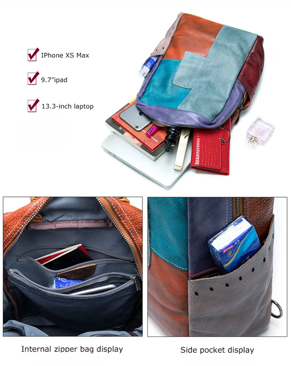 Lukegear, женский рюкзак из натуральной кожи, женские сумки в винтажном стиле, прочный рюкзак на молнии, большая ВМЕСТИТЕЛЬНОСТЬ