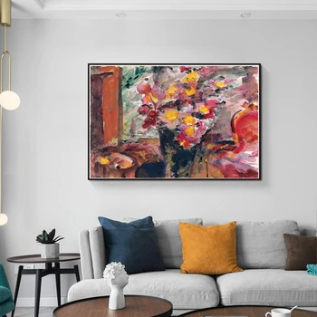 

Cassisy Canvas Oil Painting《Flower Vase On A Table》Lovis Corinth Artwork Picture Art Poster Wall Decor Modern Home Decoration