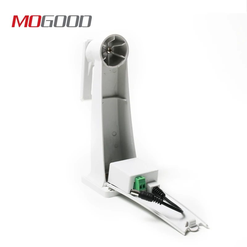 Настенный кронштейн MoGood со встроенным блоком питания DC12V/2A для Hikvision цилиндрической камеры наружного/внутреннего водонепроницаемого АБС-пластика