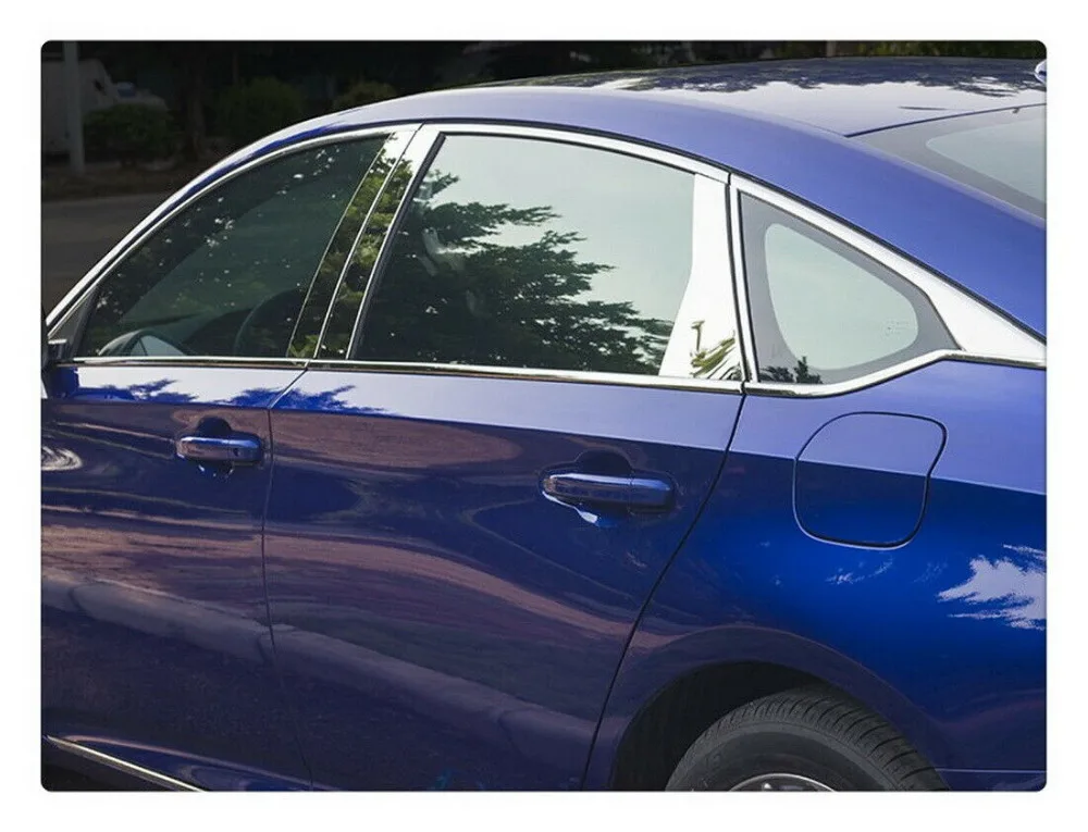 Наклейка стойки из нержавеющей стали обшивка крышки двери 8 шт для Honda Accord