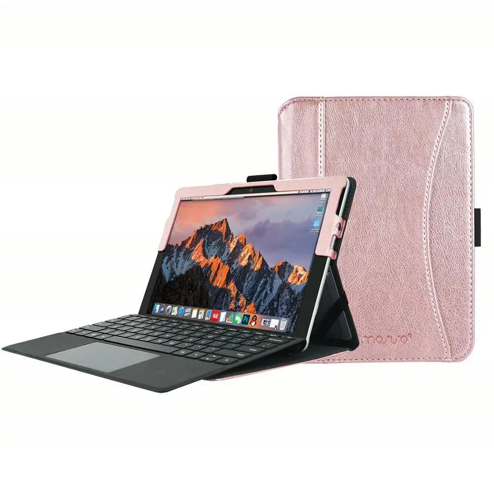 Магнитный чехол MOSISO для microsoft Release Surface Go 10 дюймов Tablet PC Smart Case Чехол-книжка защитный чехол - Цвет: Rose Gold