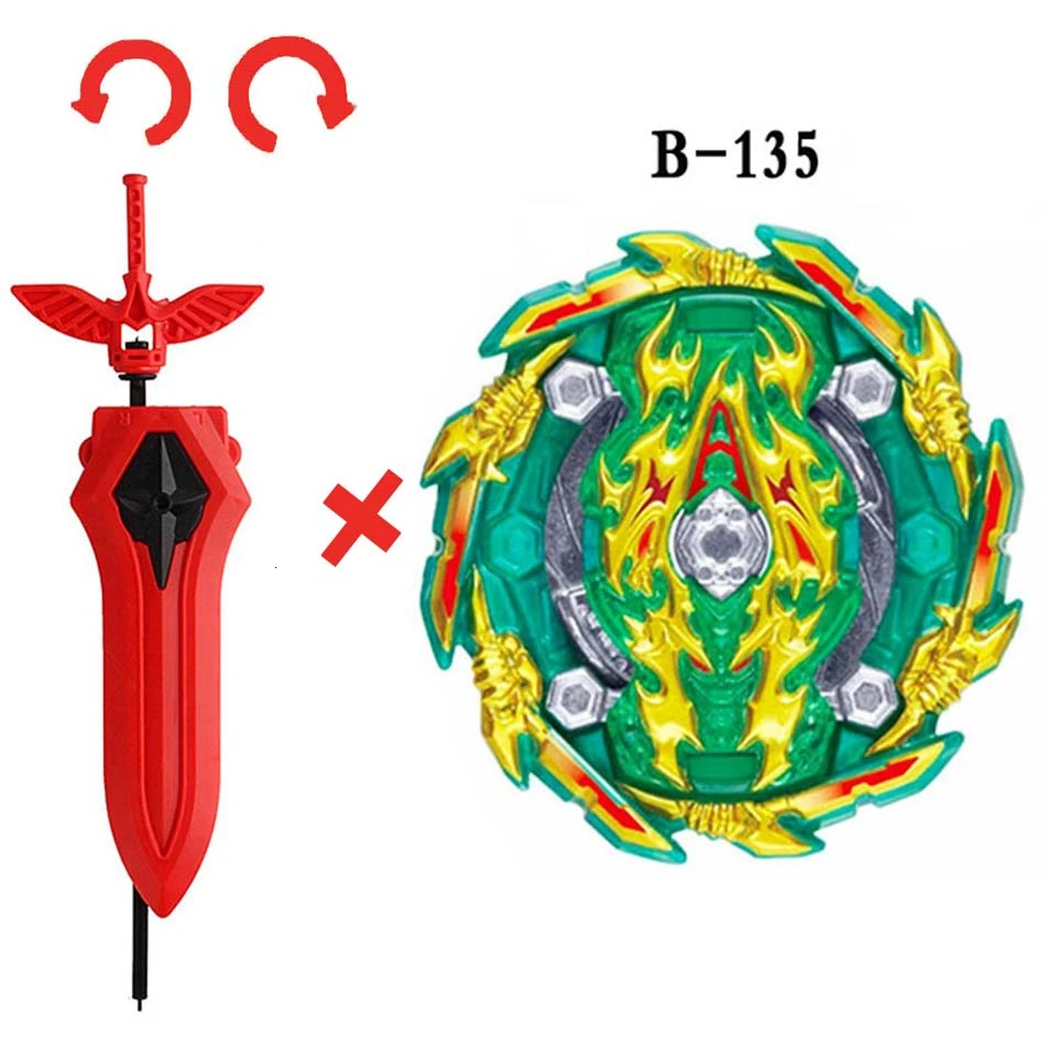 Beyblade Burst с пусковой B-149 B-150 GT Металл Бог волчок Bey Blade лезвия гироскоп для мальчика Дети Лучшие игрушки подарок - Цвет: B-135