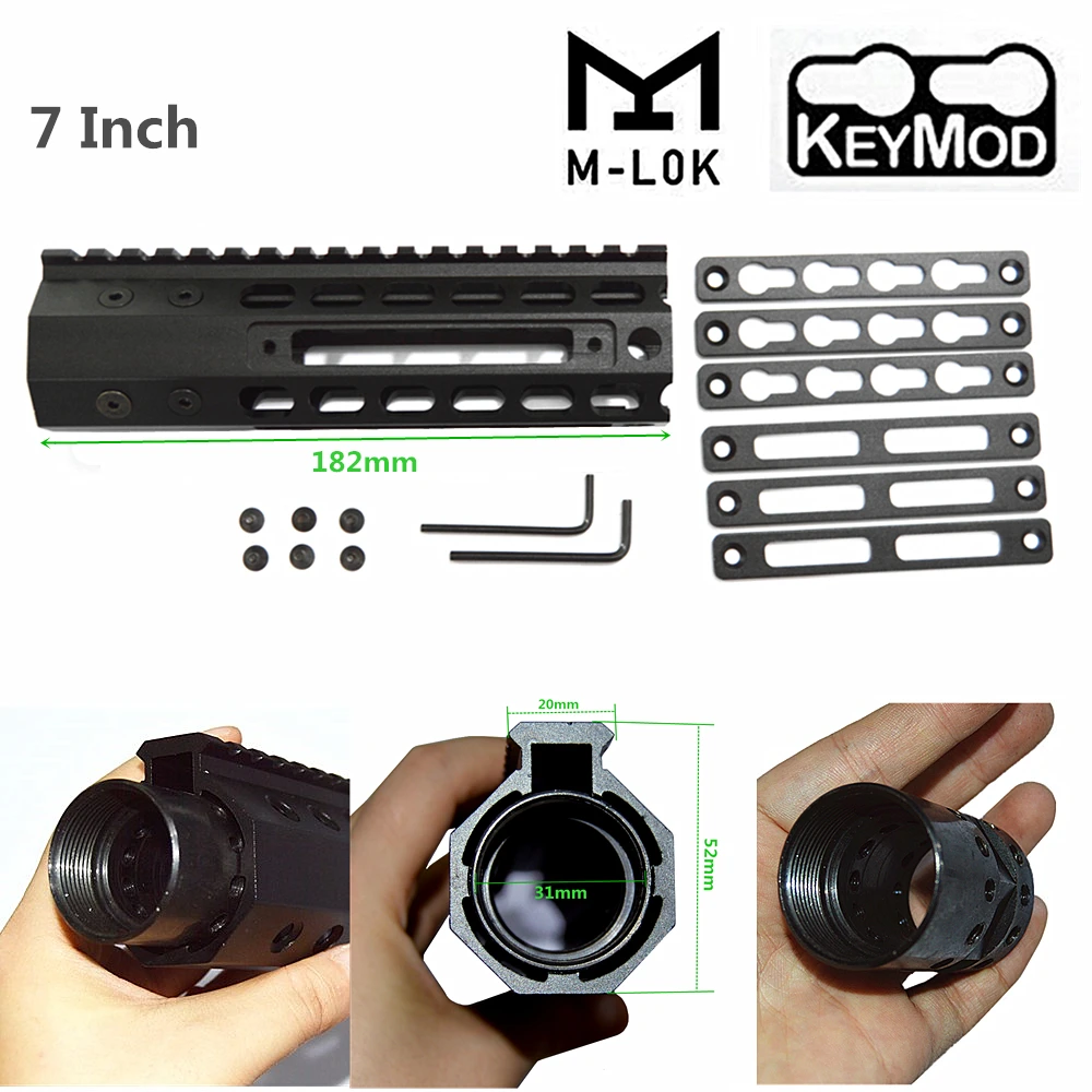 MK-yugu-7cun " 12" дюймов AR15 поплавок Keymod MLOK Handguard Пикатинни для охоты Тактический M4 M16 прицел Крепление - Цвет: MK-yugu-7cun