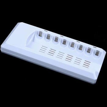 

Eu Plug,8 Slots 8 Channels 8 Ports 1.6V Nizn 1.2V Nimh Rechargeable Aa Aaa Battery Charger , With Led Auto Transfer Quick Chargi