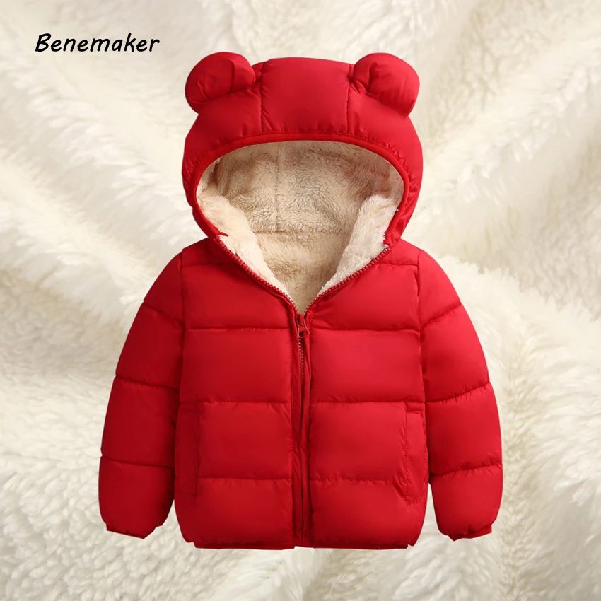 

Baby Girls Jacket 2019 Autumn Winter Jacket For Girls Coat Kids Warm Hooded Outerwear Coat For Boys Coat Children Clothes YJ108