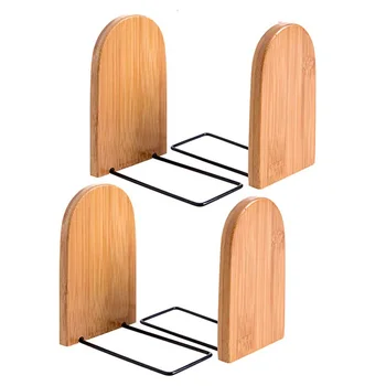 

4Pack Bookend Office Book Stand Bookends Supports Suitable for Library, Bookstore, Family, Office, Study