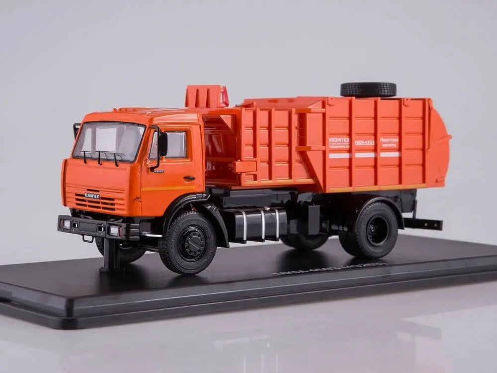 New SSM 1/43 KAMAZ 43253 MKM-4503 GARBAGE USSR TRUCK BY Start Scale Models SSM1273 Diecast Model for Collection Gift new avd models ussr truck 1 43 kamaz 6560 anti aircraft missile system 96k6 unassembled diecast model kit 1437avd