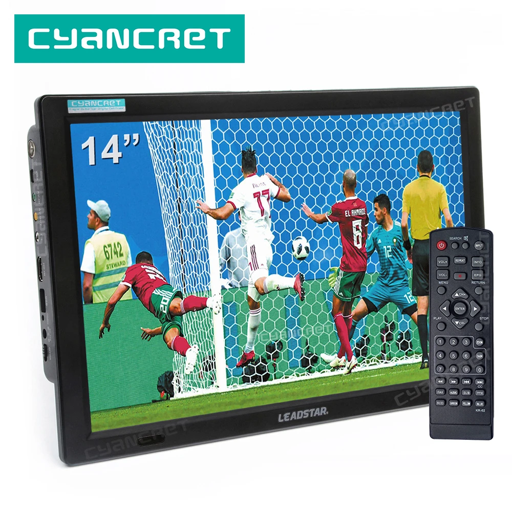 LEADSTAR D14 Inch HD Portable TV DVB T2 ATSC Digital Analog Television Mini Small Car TV Support MP4 AC3 HDin Monitor for PS4|Portable TV| - AliExpress