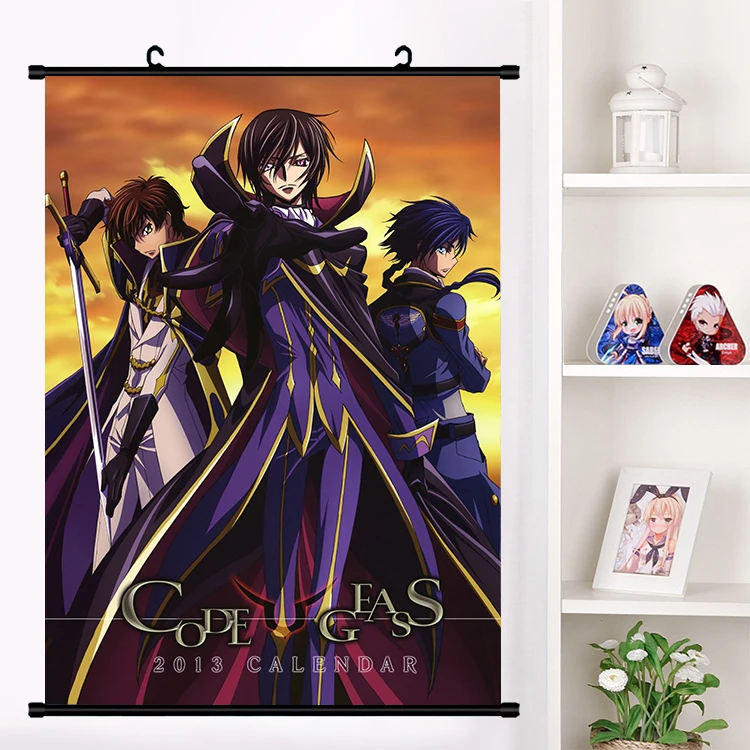 Горячий аниме код GEASS Lelouch Lamperouge Kallen стадтфельд C.C. Настенная роспись