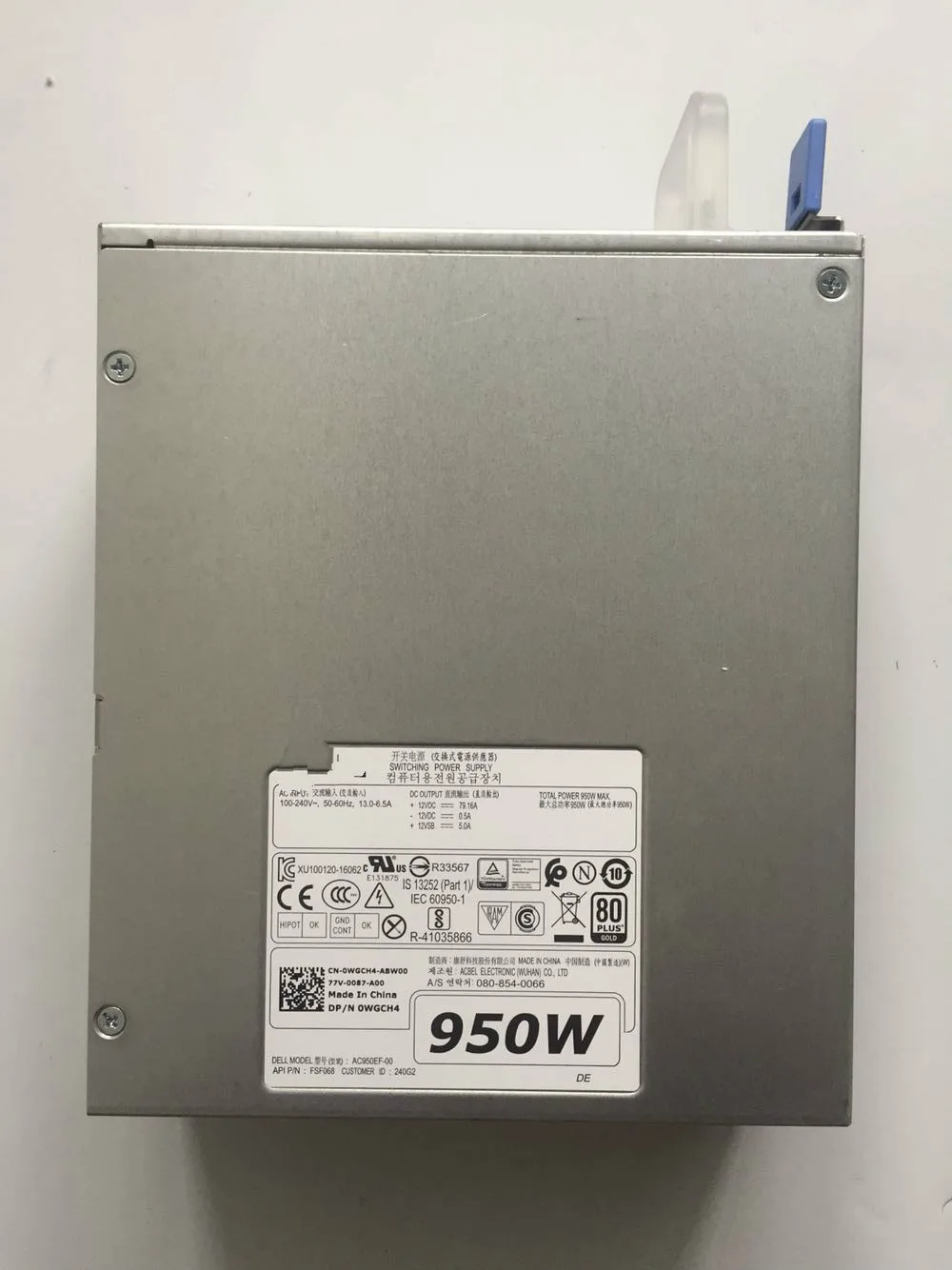 Блок питания для рабочей станции DELL 950 Вт T5820 T7820 AC950EF-00 WGCH4 CXV28 | Компьютеры и офис