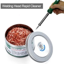 1 шт. 65*40 мм сварочная головка быстрая очистка шариковый паяльник наконечник очиститель подставка для паяльника Инструменты для ремонта с латунной проволокой