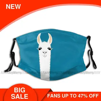 

Llama Mouth Face Mask LLAMA PORTRAIT Facial Mask for Adult Beautiful with 2 Filters Kawai Mask