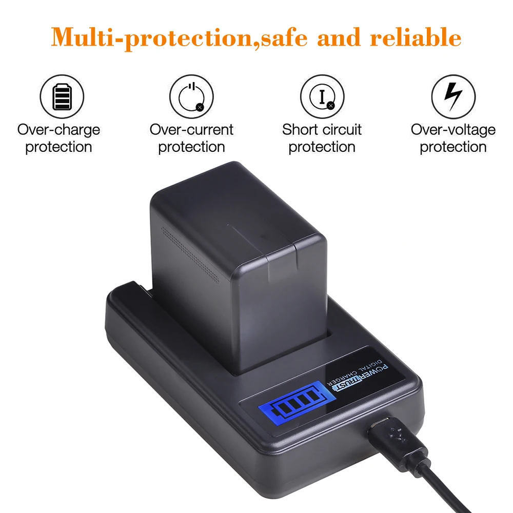 1 шт. 3900 мАч VW-VBT380 VBT380 VW-VBT190 VBT190 батарея+ двойной USB зарядное устройство для Panasonic HC-VXF999, HC-VXF990, HC-VX870, HC-VX989