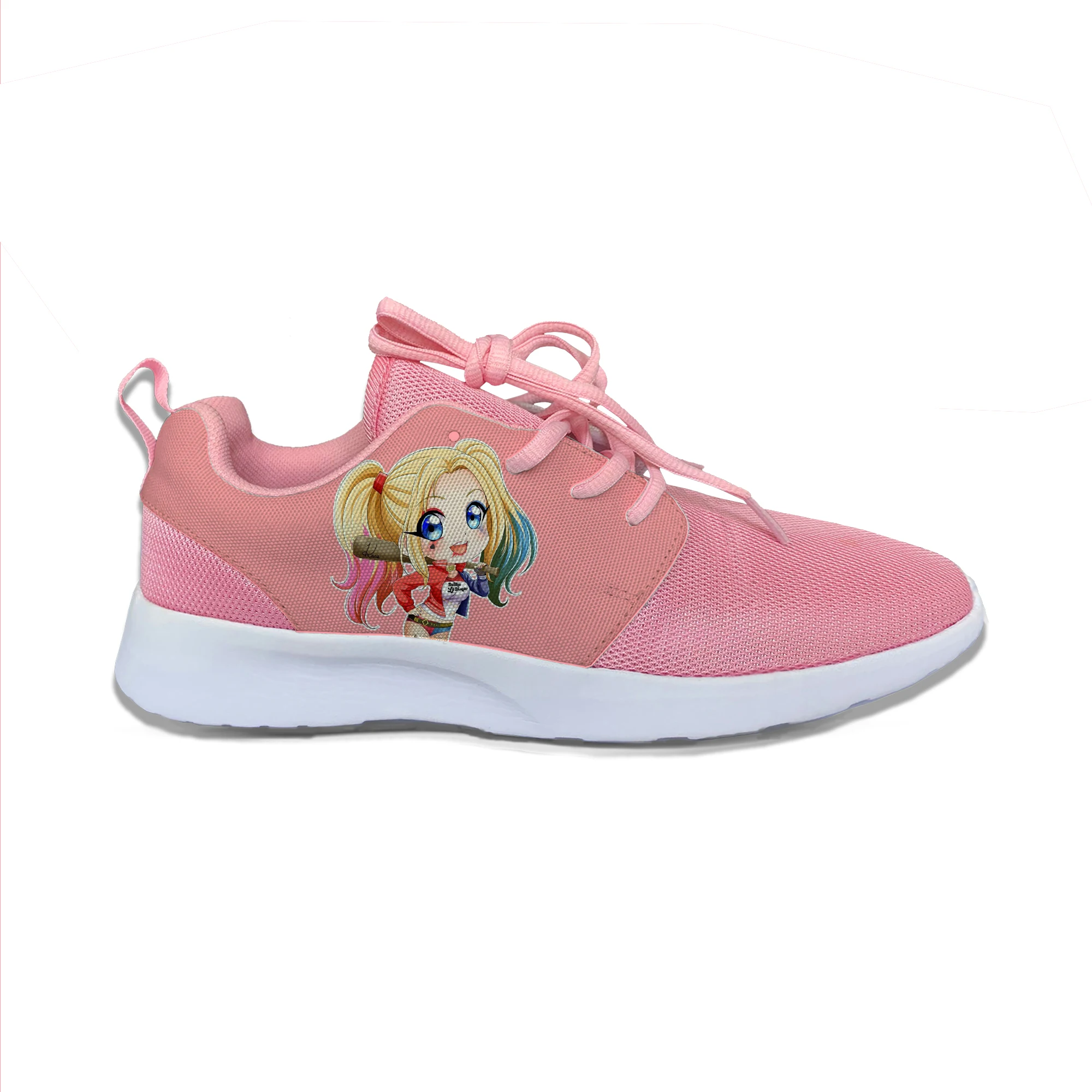 

Harley Quinn Cartoon Manga Hot Cute Novelty Beautiful Kids Sport Running Shoes Casual Breathable Sneakers Children Boys Girls