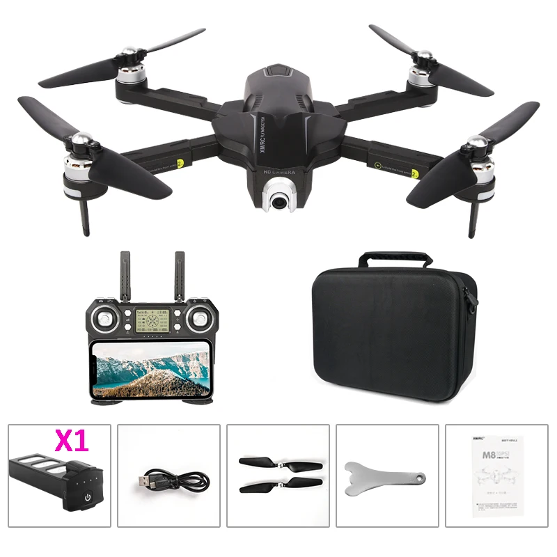 Gps 4k Дрон камера hd Профессиональный FPV мини-Квадрокоптер follow me селфи rc вертолет игрушки для мальчиков VS H68 H47 E58 - Цвет: black with 1BAT