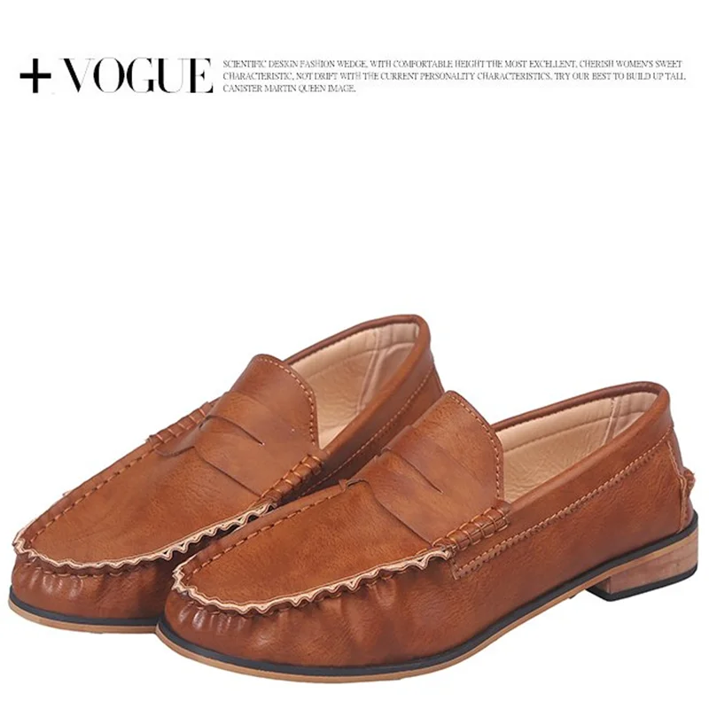 Spring Autumn Big Size 35 43 Women Loafers Flats Fashion Wild Soft Slip On Flat Shoes Woman Flats Boat Shoes Ladies Shoes Women S Flats Aliexpress