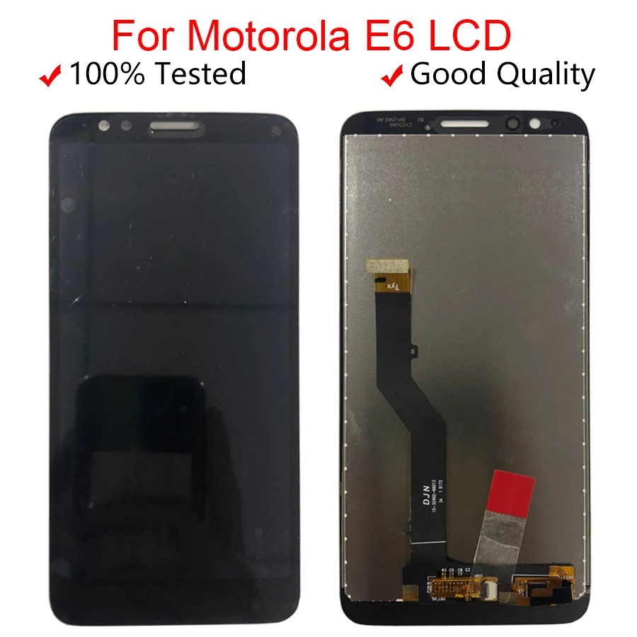 5 ''оригинальный для Motorola Moto E6 ЖК дисплей сенсорный экран дигитайзер сборка moto