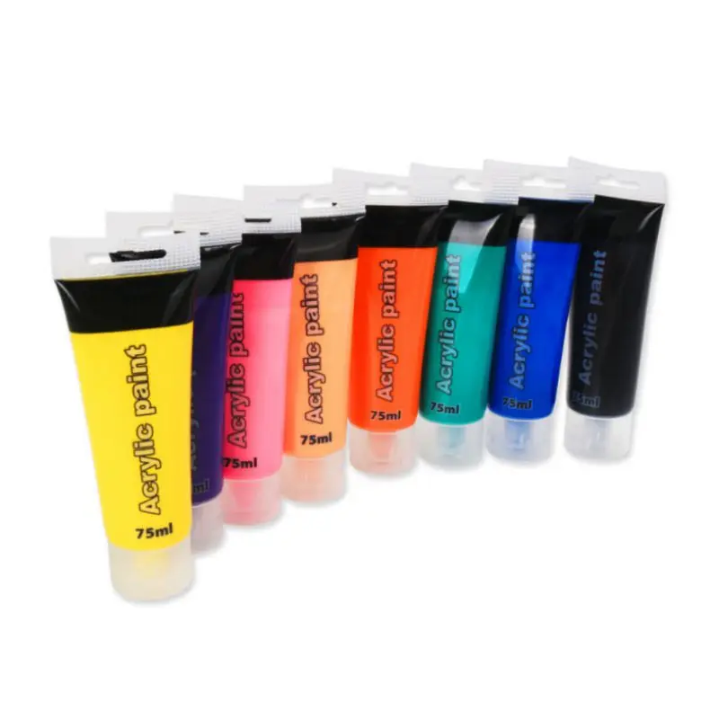 Art Acrylic Paint Fabric Paint 12 Color Hand-painted Wall Paint Textile Paint Wall Paint Graffiti Hand-painted Oil Painting Craf