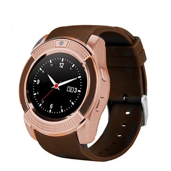 

New V8 Smartwatch Heart Rate Blood Pressure Fitness Tracker Calculator Music Bluetooth IP67 Waterproof Clock Smart Watch Men 202