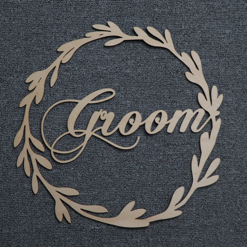 Wood Chair Banner Chairs Sign DIY Wedding Decoration for Engagement Wedding Party Supplies Bride&GroomMr&MrsBetter&Together (20)