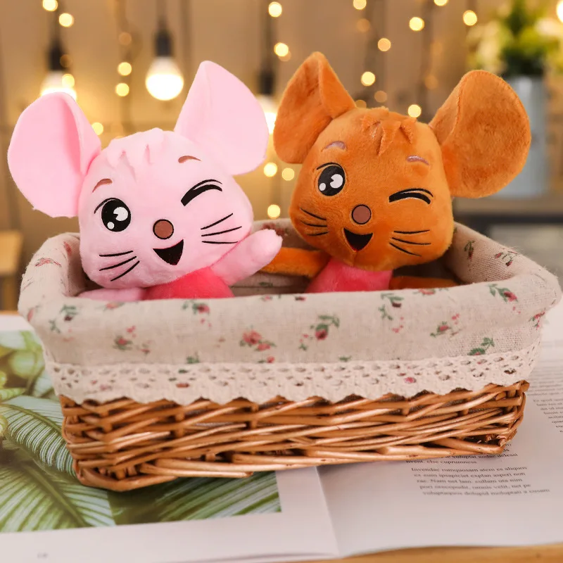 Kawaii мягкие брелки милые Мультяшные животные плюшевые игрушки брелок для рюкзака сумка брелок мышь мягкие игрушки милый подарок