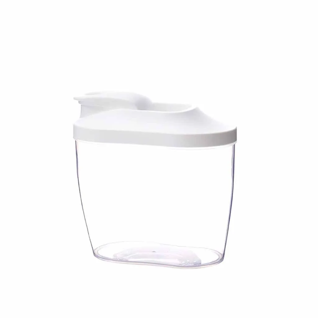 1 шт. коробка для хранения пищевых продуктов пластиковый прозрачный пластиковый контейнер герметичный контейнер с крышками кухонные сосуды для хранения сушеных зерен бак# T2