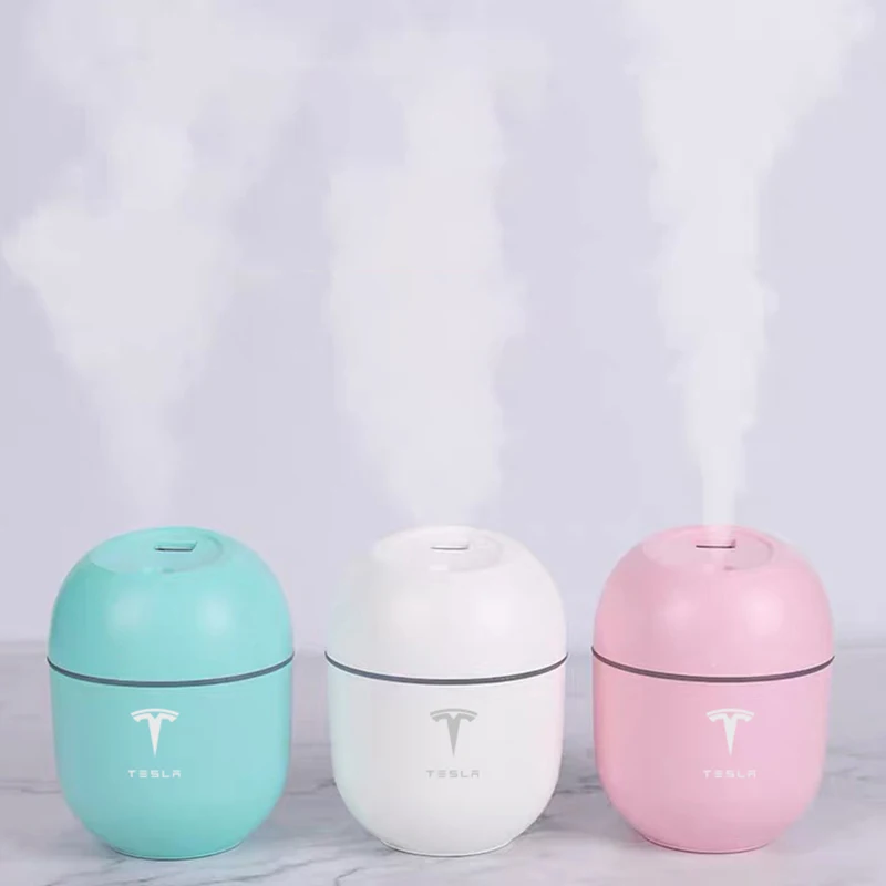 

Air Humidifier Ultrasonic Air Purifier With LED Light for Car Home Office for tesla model 3 Model X Y S Car Accessories