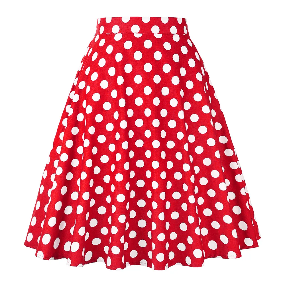 Red skirt with white polka dots Clearance