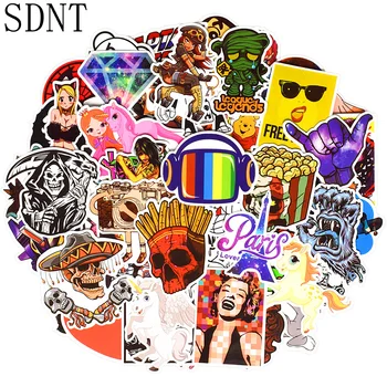 

200 PCS Graffiti Skateboard Stickers Cartoon Graffiti Funny Cool Stickers for Laptop Bicycle Guitar Suitcase Fridge Car Decals