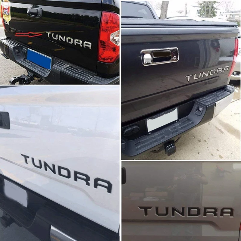 Специальные 3D задние ворота вставки 3D металлические буквы для Toyota-Tundra-(не наклейка