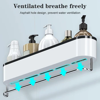 

Bathroom Storage Wall Mounted Storage Rack Bathroom Towel Organizer For Kitchen WC Home Garden Bathroom Accessories