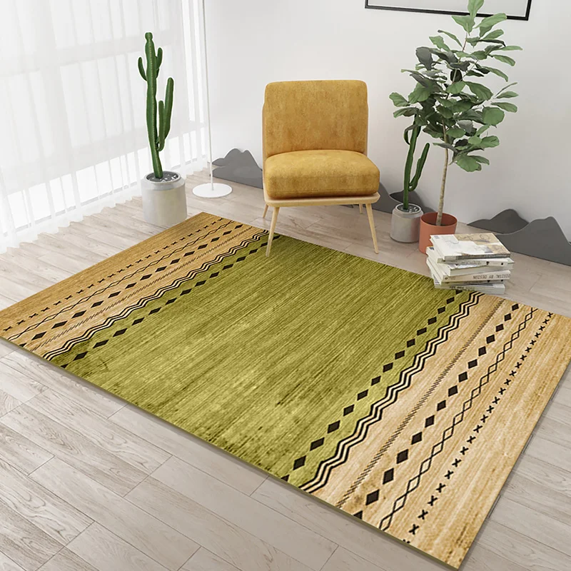 Современный простой ковер для гостиной, однотонный ковер для комнаты, красный ковер в скандинавском стиле, прикроватное одеяло для спальни