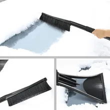 2-в-1 автомобильный скребок для льда Удаление снега щетка для лопаты окна ветровое стекло Противообледенительная очистки скребка щетка для очистки инструмента