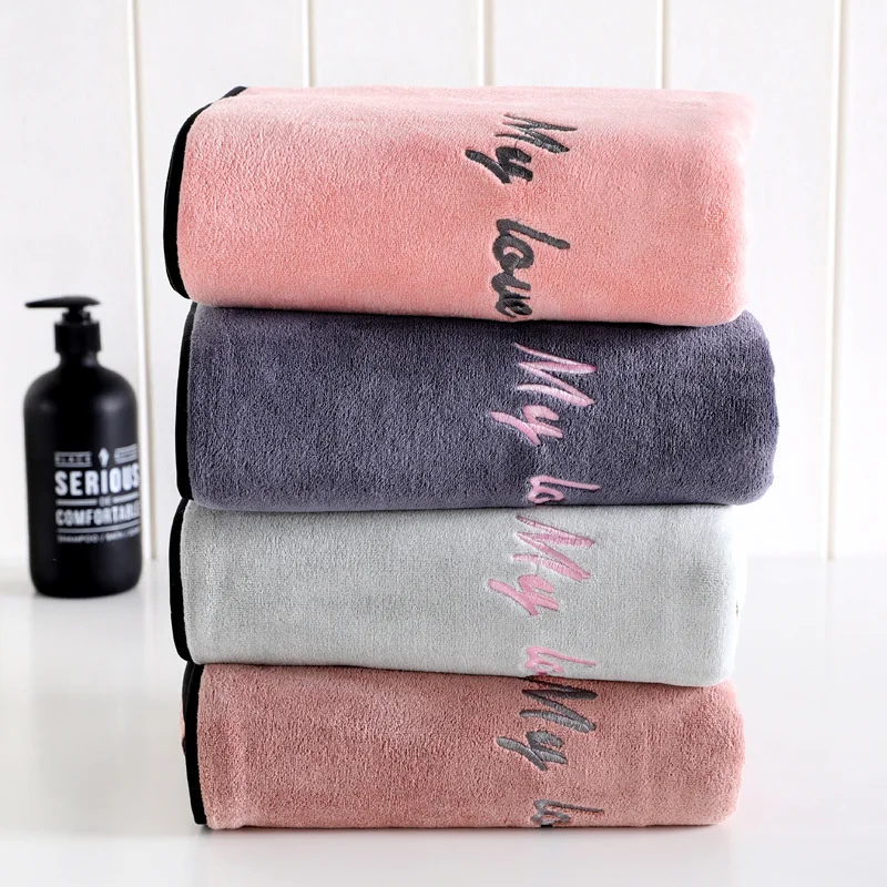 

Microfiber Month Bath Towel Soft Absorbent And Thickened 75*150CM Weight 380g Family Adult Beauty Salon Gym Fast Drying Cloth