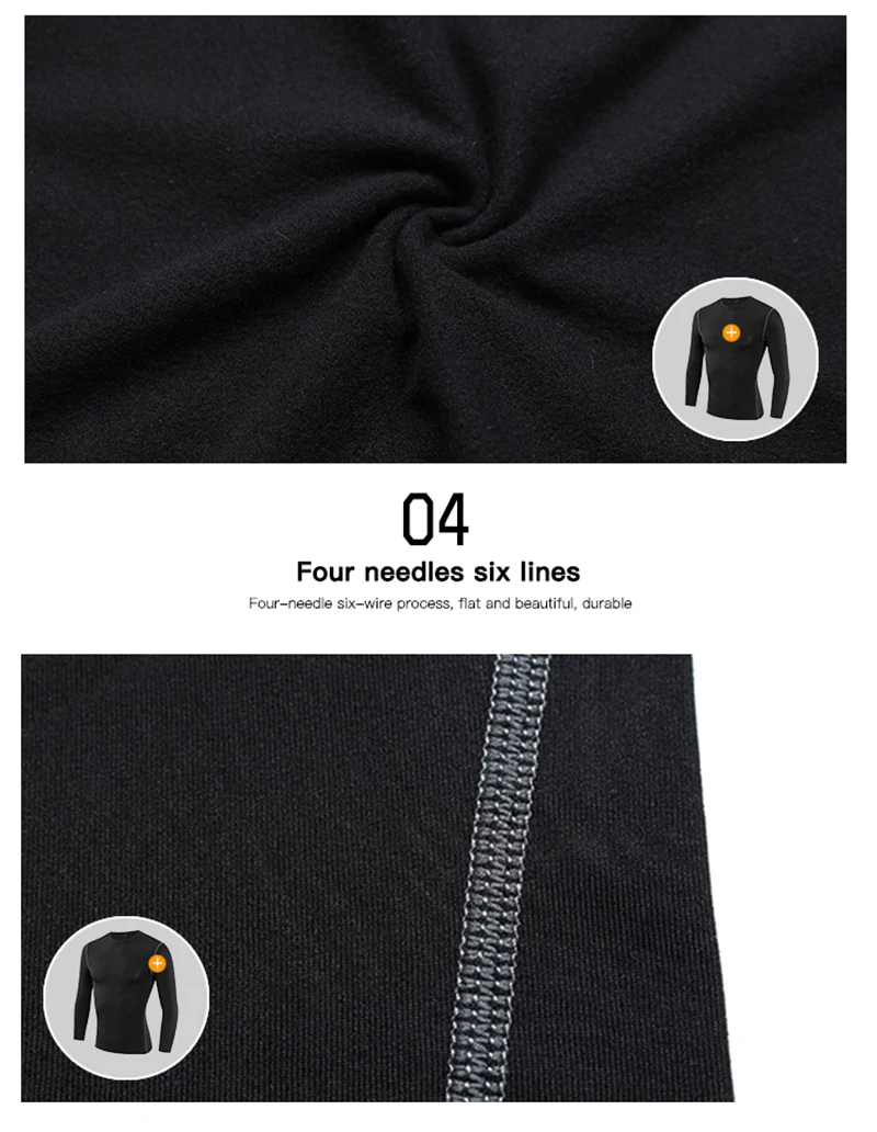 Yuerlian Add Woollen компрессионная Мужская спортивная одежда облегающая Мужская футболка фитнес-гольфы спортивные майки Demix Running мужские длинные рубашки