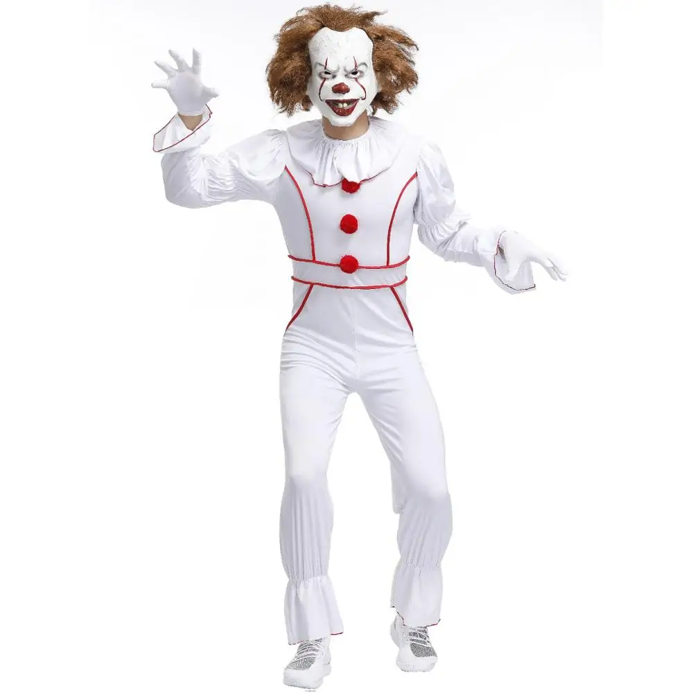 Хэллоуин Стивен Кинг это Chapter два Pennywise костюм клоуна для косплея комбинезон для мужчин Хэллоуин костюм