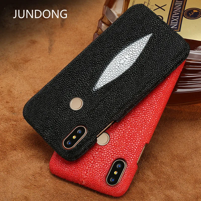 Phone Case For Xiaomi Mi 8 9se 9T A1 A2 A3 lite Max 2 Mix 2s 3 poco F1 Natural Pearl Fish skin For Redmi Note 4 4X 4A 5 6 7 Pro