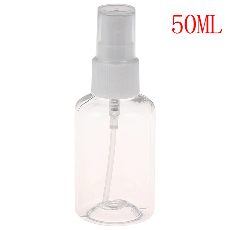 50ml 30/50/100 Ml прозрачный Пластик бутылкы парфюмерного спрея Портативный пустые заправляемые флаконы для духов тумана насос духи распылитель для путешествий - Цвет: 50ml