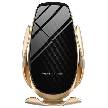 

15W Fast Charge Mobile Phone Air Vent Holder Car Qi Wireless Charger Automatic Clamp Charging Mount for Huawei Mate30pro P30Pro