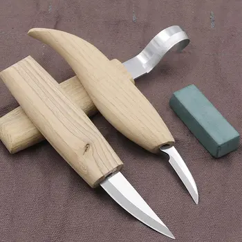 

5 Pcs/Set Woodworking Carving Tools Cutter Wood Gouge Chisels Tool Kit DNJ998