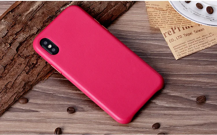 Чехол из натуральной кожи для iPhone 7, 8 Plus, X, XR, XS, Max, Воловья коровья кожа, чехол для телефона, металлическая кнопка, Прямая поставка, на заказ
