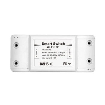 

Moeshouse MS-101WR AC90-250V 433Mhz RF Wifi Remote Control Smart Light Switch Voice Control Share Device