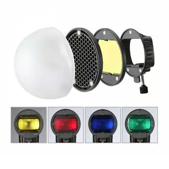 

Magnetic Mount Adapter Honeycomb Grid Reflector Color Gel Filters Diffuser Ball