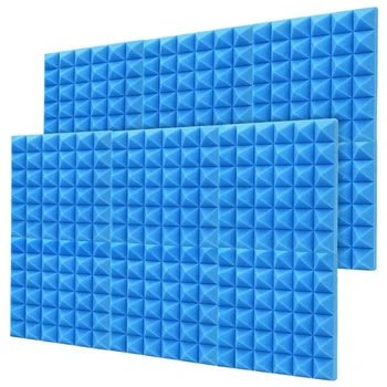 

Enhanced Edition 12 Pack Soundproofing Foam Sound Absorption Pyramid Studio Treatment Wall Panels 30*30*5cm Enhanced Edition