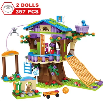 

357pcs Friends Adventure Camp Tree House Emma Mia Building Bricks With Figure Friends Toys for Children