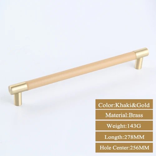 Orange Gold 256MM Ручки для шкафа, ручки для шкафа, ручки для кухни, 1 шт - Цвет: Orange Gold 256MM